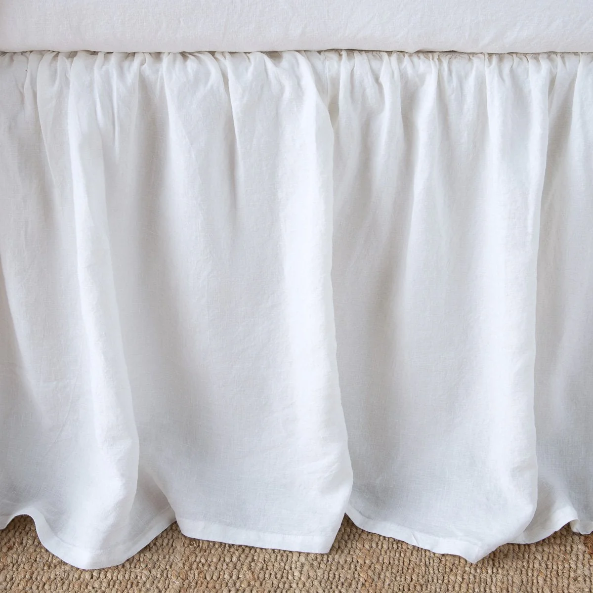 Linen Twin Bed Skirt - Image 3