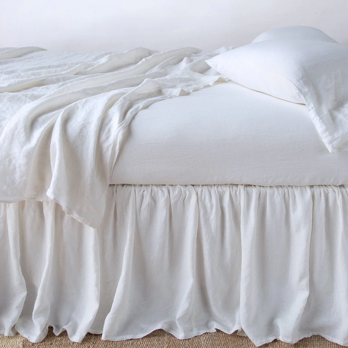 Linen Twin Bed Skirt - Image 5