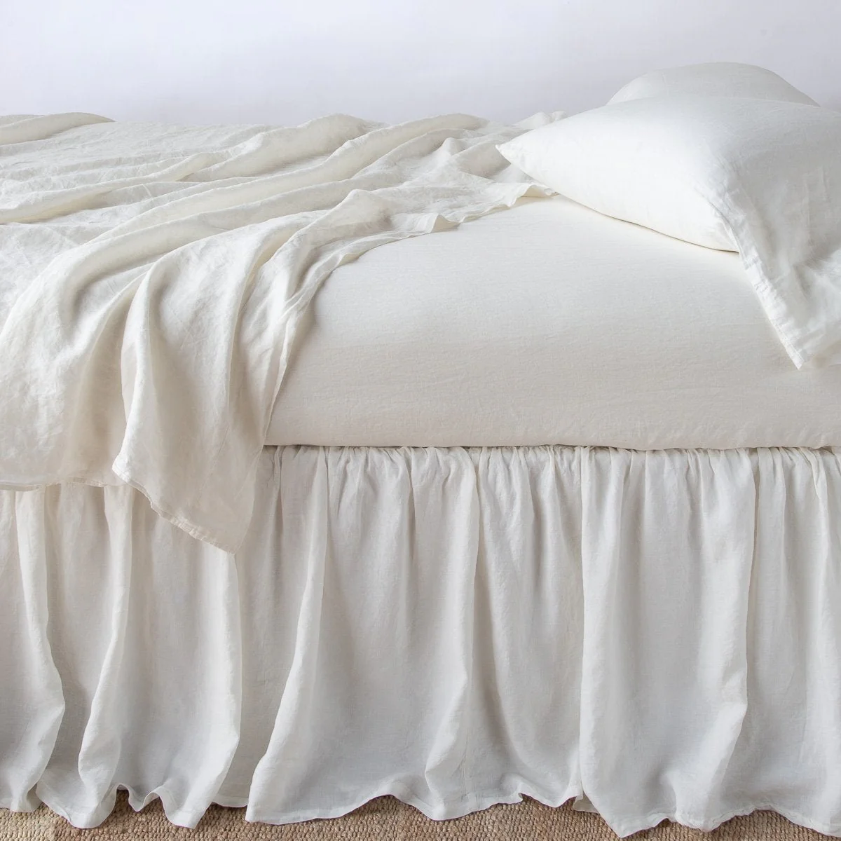 Linen Twin Bed Skirt - Image 6