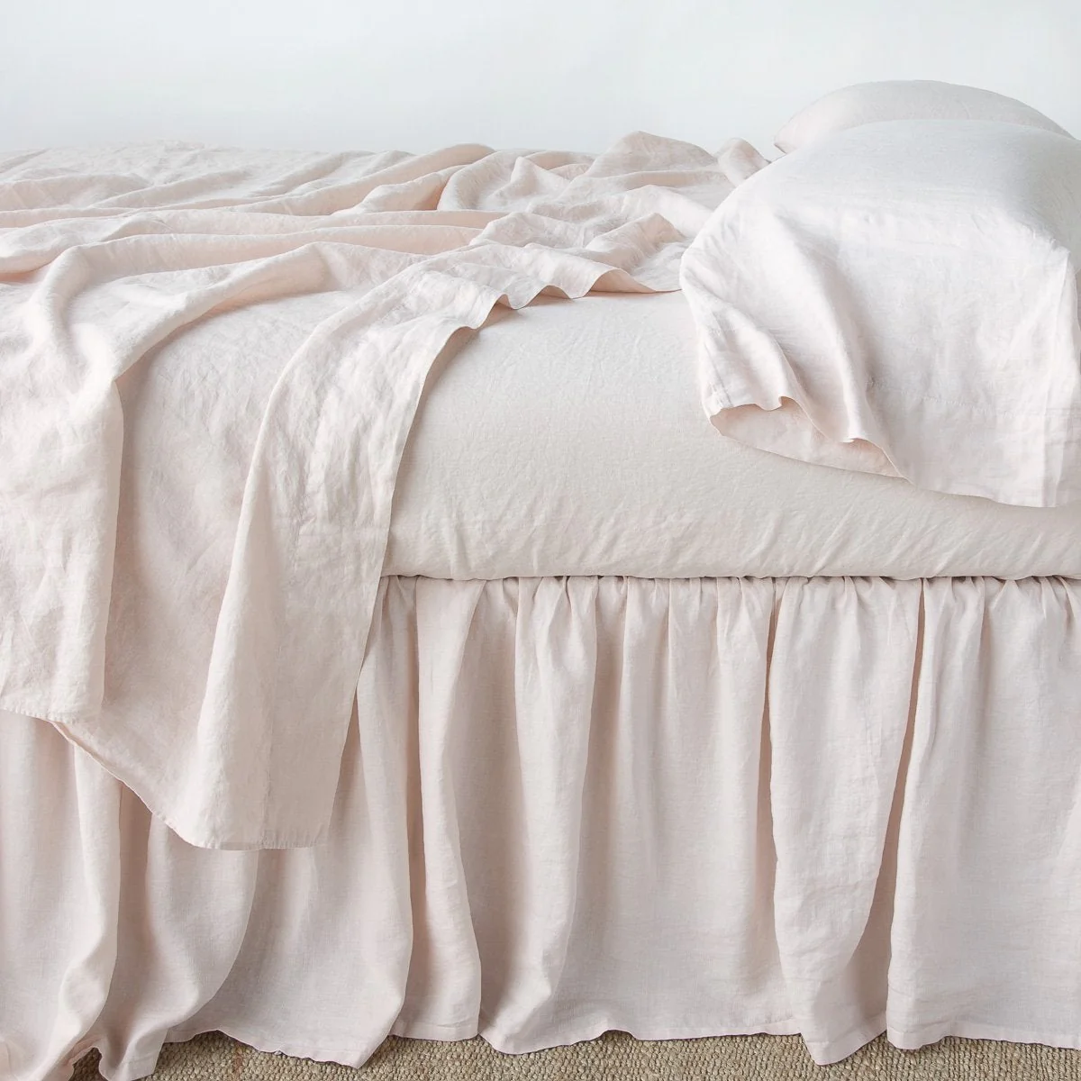 Linen Twin Bed Skirt - Image 9