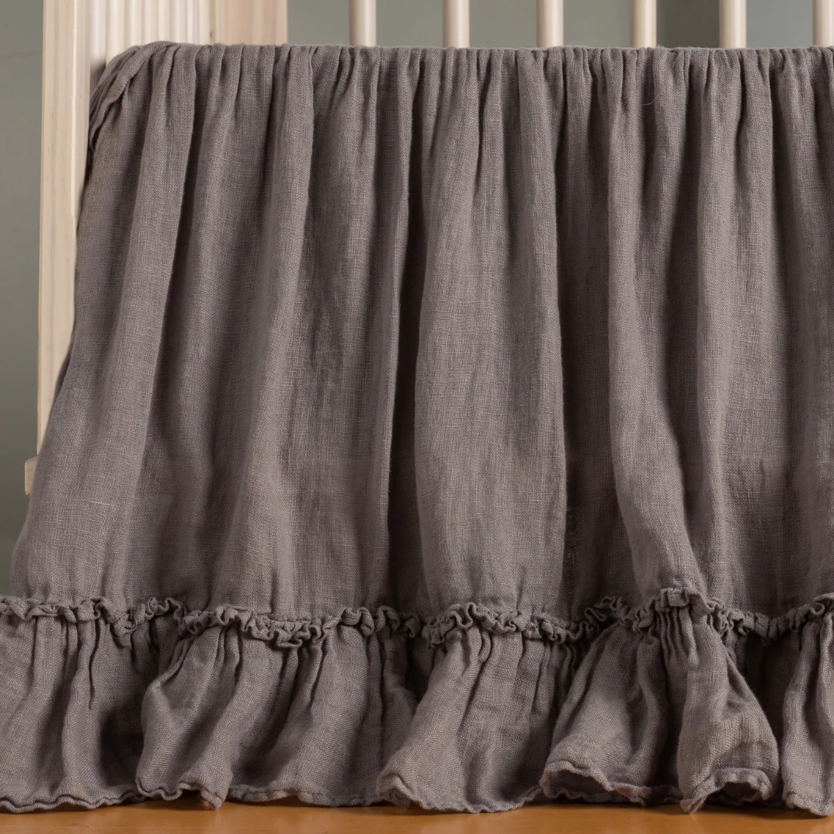 Linen Whisper Crib Skirt - Image 10