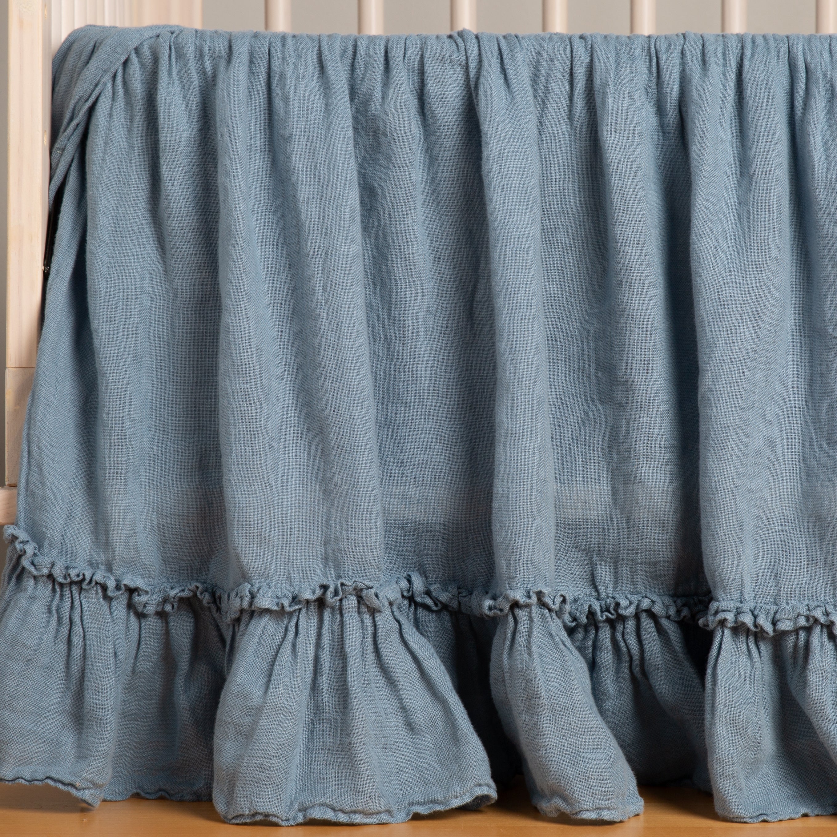 Linen Whisper Crib Skirt - Image 11