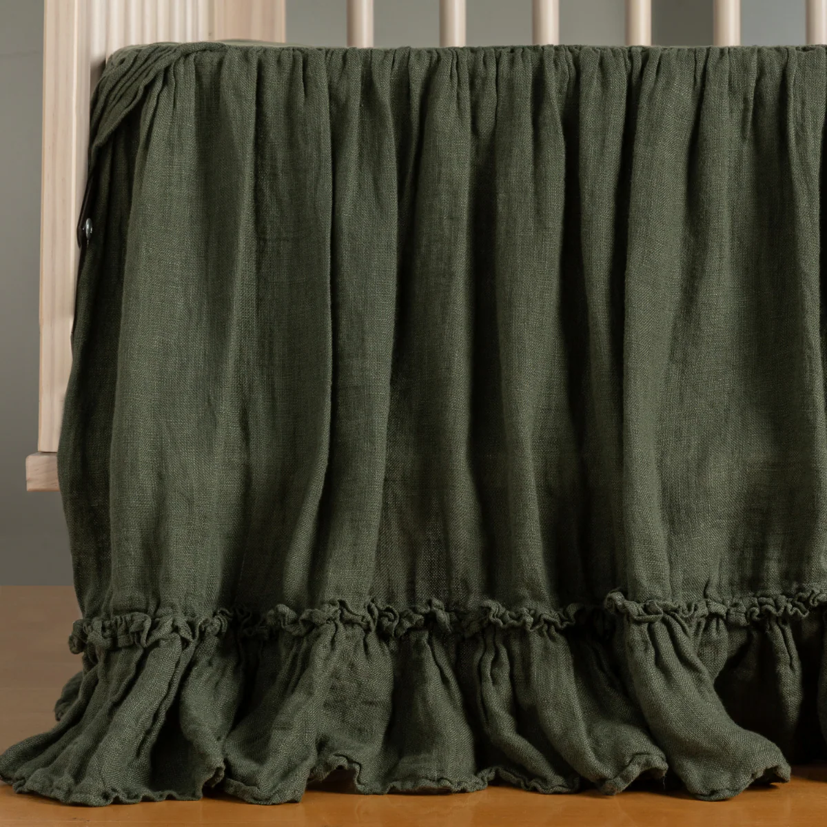 Linen Whisper Crib Skirt - Image 12