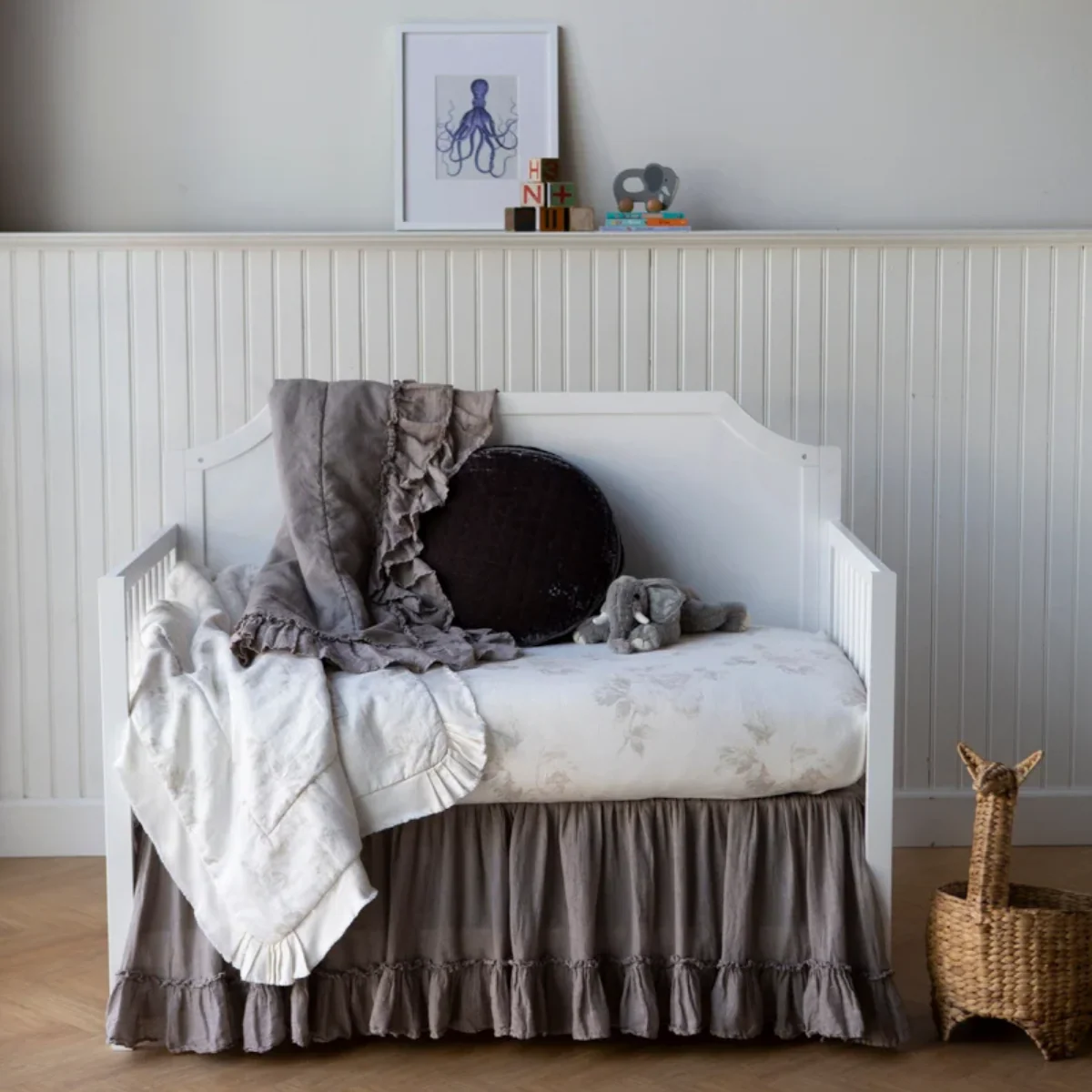 Linen Whisper Crib Skirt - Image 30