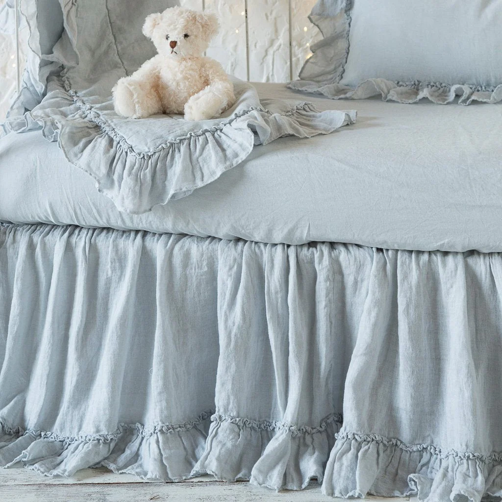 Linen Whisper Crib Skirt - Image 5