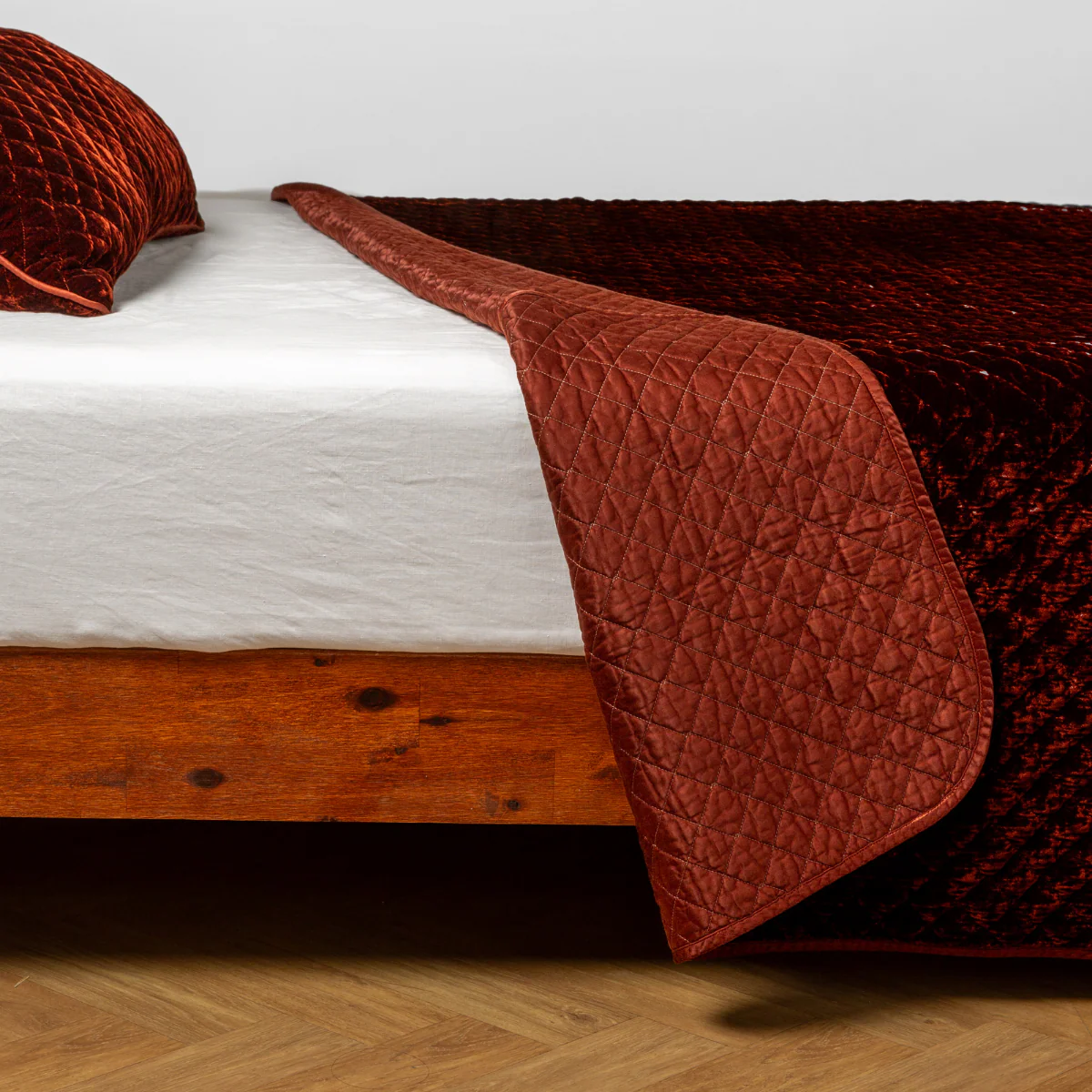 Silk Velvet Quilted Coverlet - Image 10