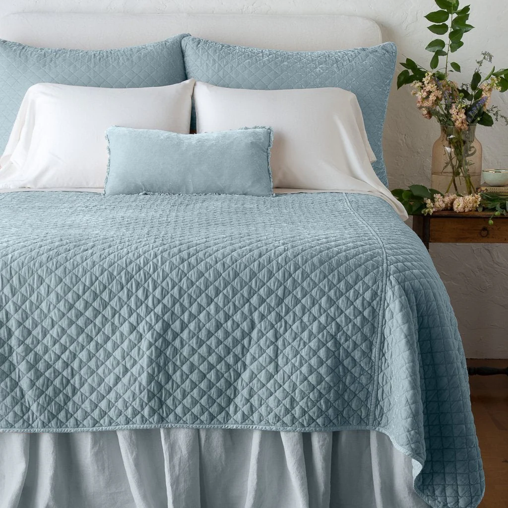 Silk Velvet Quilted Coverlet - Image 29