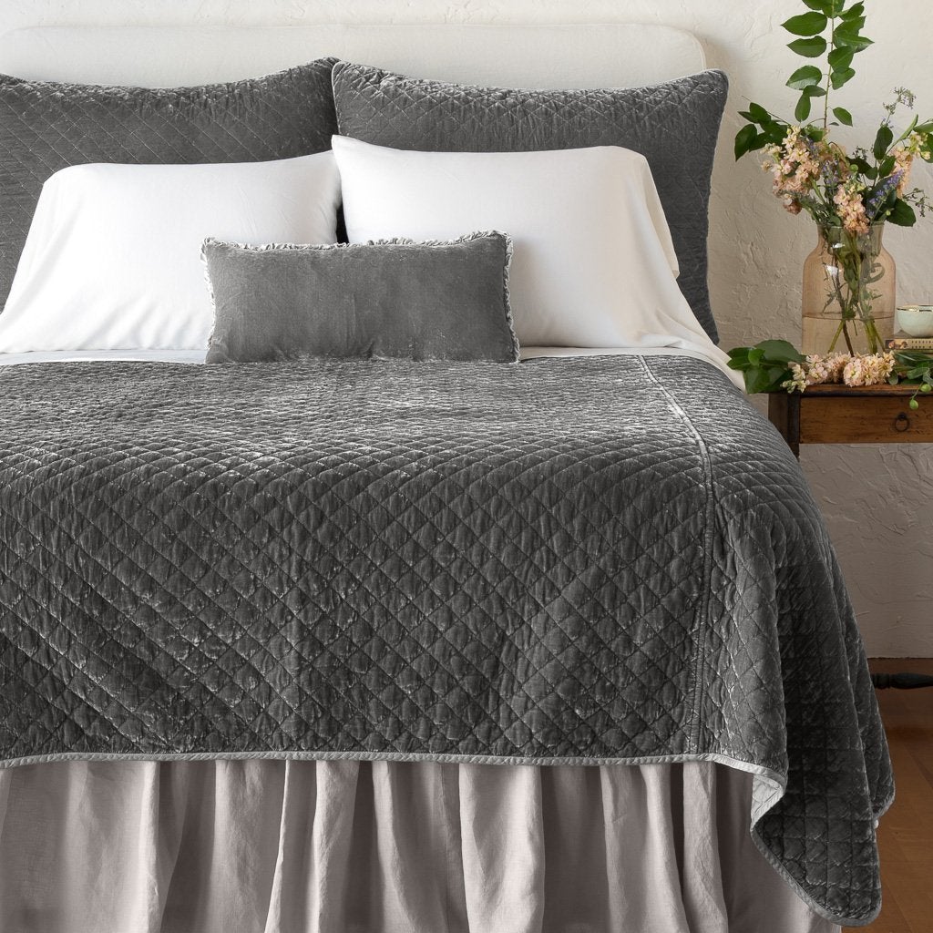 Silk Velvet Quilted Coverlet - Image 30