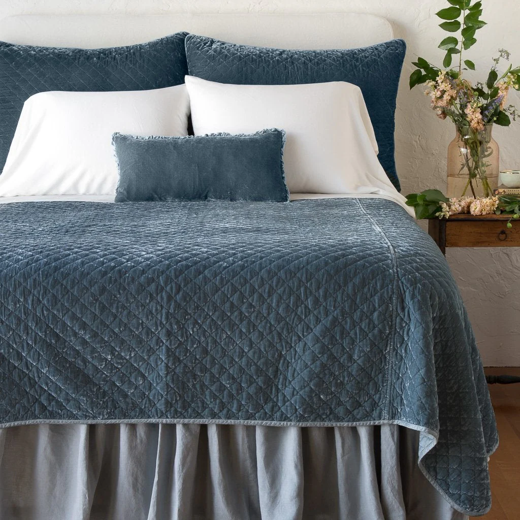 Silk Velvet Quilted Coverlet - Image 31