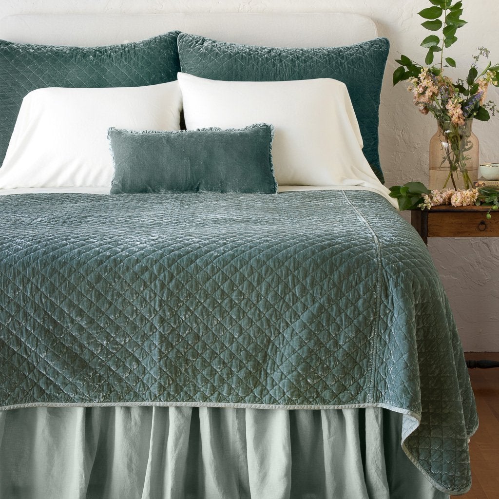 Silk Velvet Quilted Coverlet - Image 32