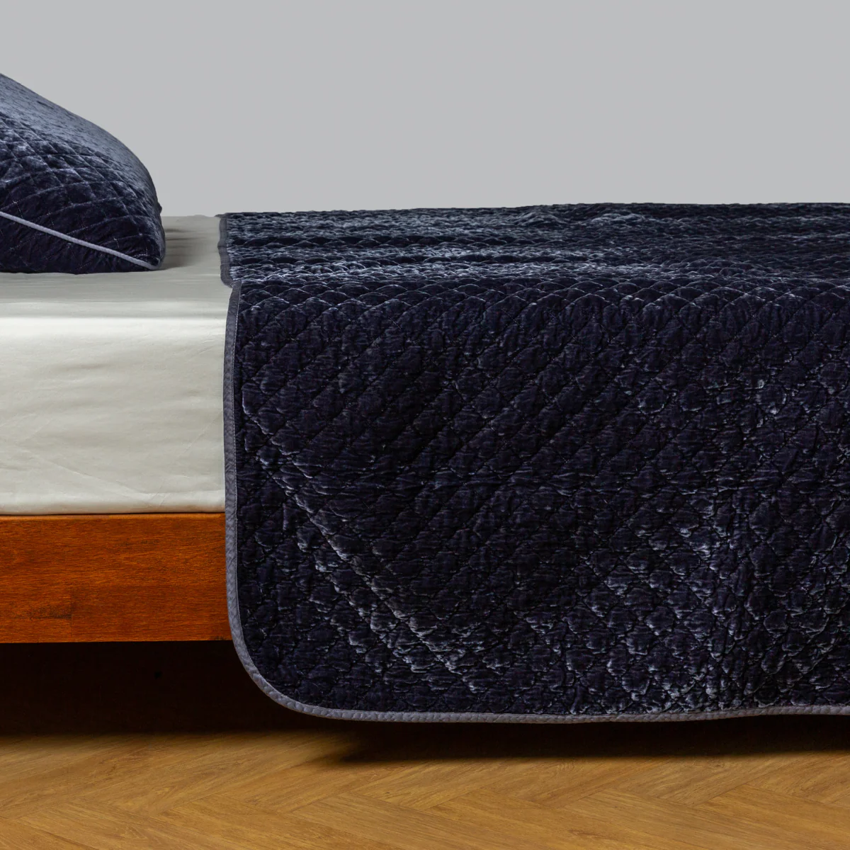 Silk Velvet Quilted Coverlet - Image 7