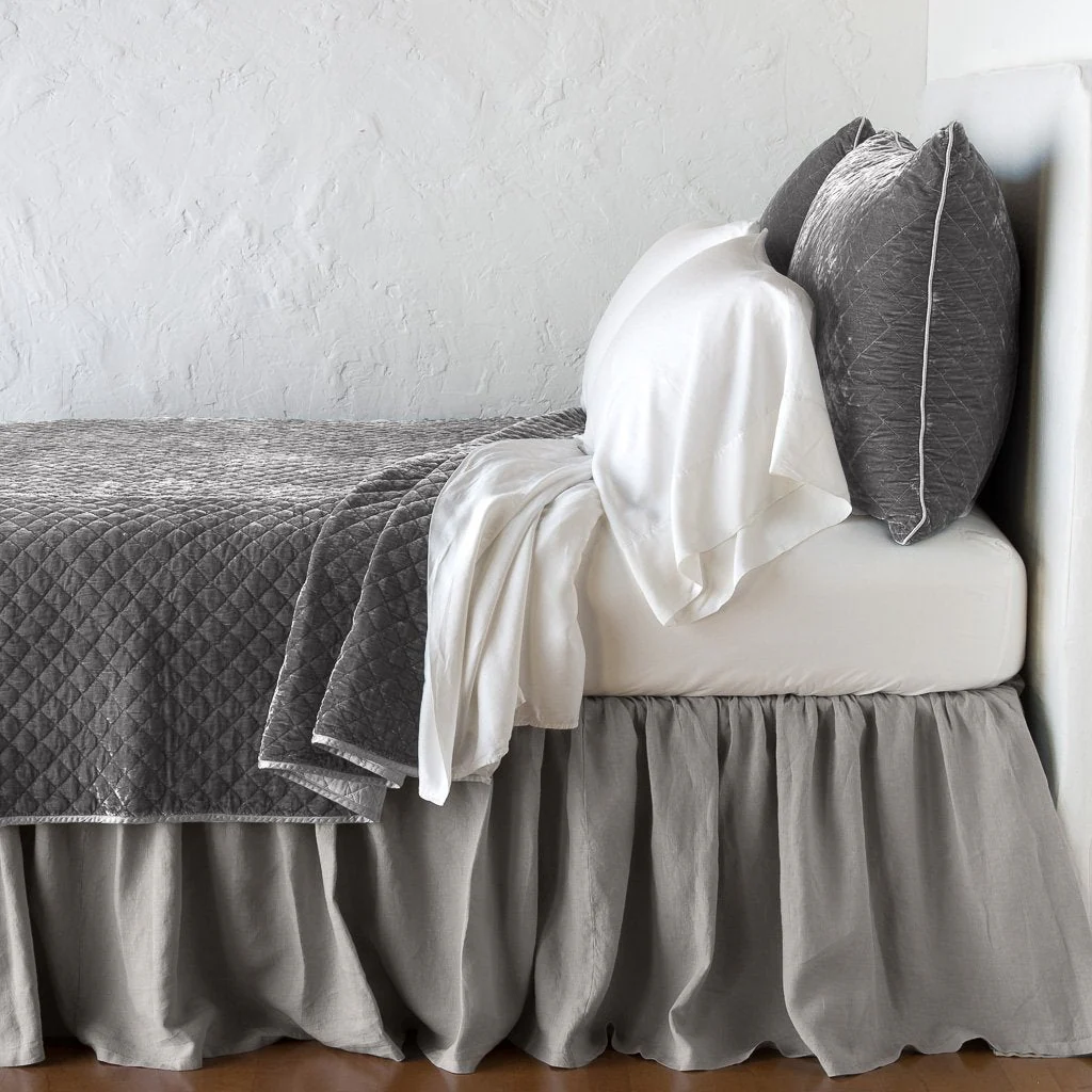Silk Velvet Quilted Twin Coverlet - Image 12