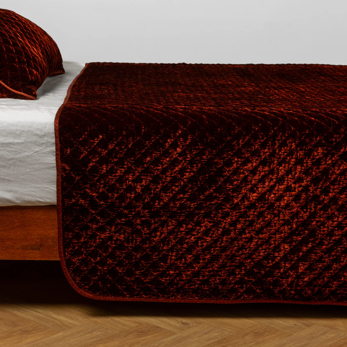 Silk Velvet Quilted Twin Coverlet - Image 18