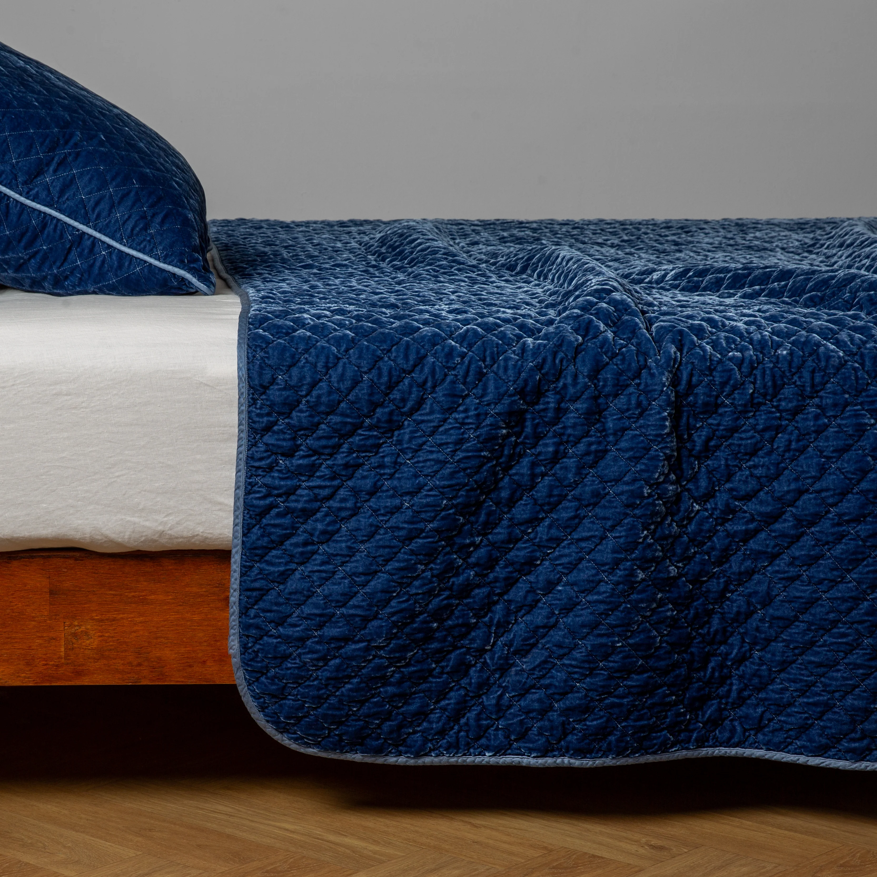 Silk Velvet Quilted Twin Coverlet - Image 20